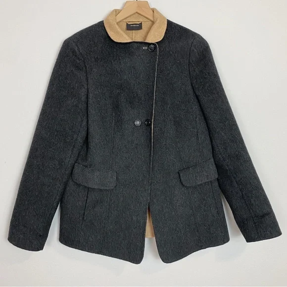 SOLD Akris Punto Cashmere Colorblock Jacket - Picture 5 of 15